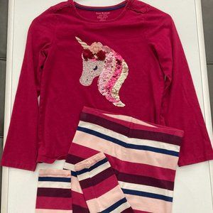 Isaac Mizrahi 2 piece outfit, Red & Pink, Girls Size Medium (10-12)